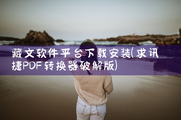 藏文软件平台下载安装